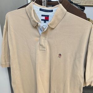 Tommy Hilfiger Men's Beige Polo Shirt